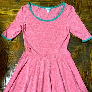 Pink and Green Nicole Dress by LuLaRoe